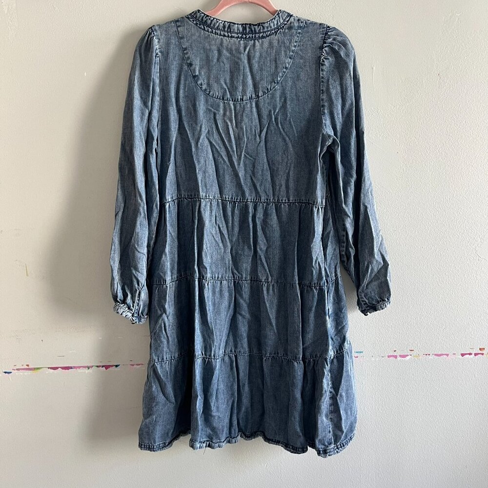 Sherin Tiered Tencel Dress, Malibu | Velvet Heart - Picture 4 of 4